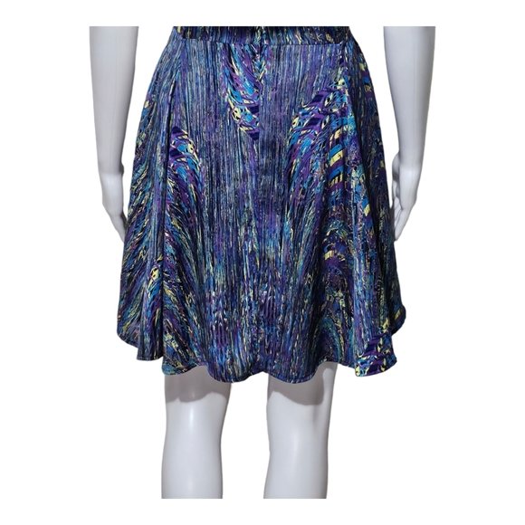 5|48 Nordstroms multicolored arts spaghetti straps fit & flare dress size Large - Picture 8 of 9